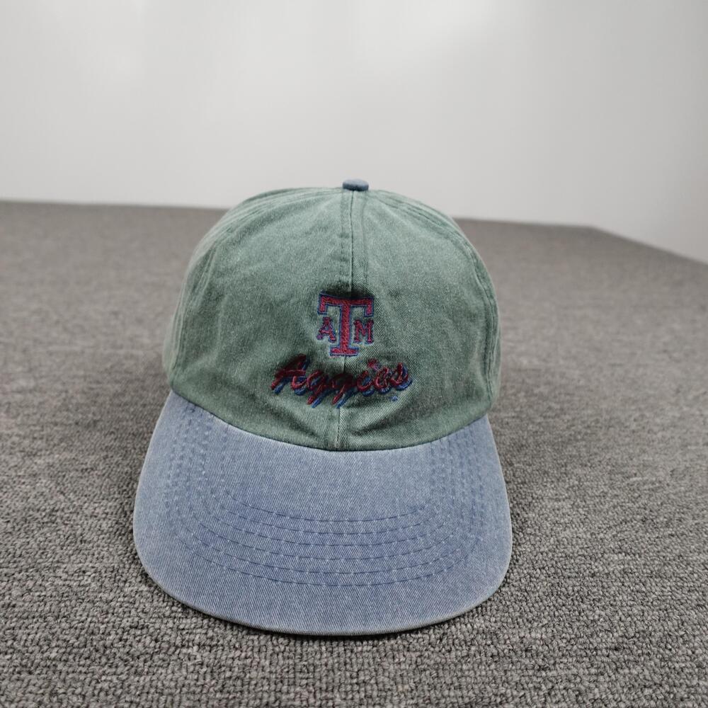 Vintage Texas A&M Aggies Hat Cap Strap Back Mens Green NCAA Football Cobra Caps
